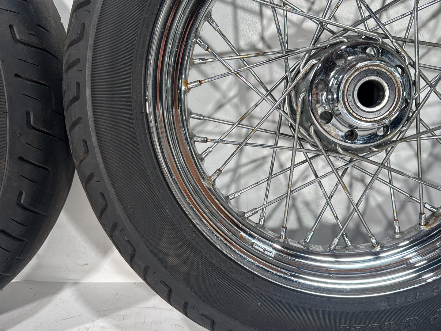 2013 Harley Heritage Softail Classic FLSTC OEM Front Rear Wheel Rim Tire Spoked