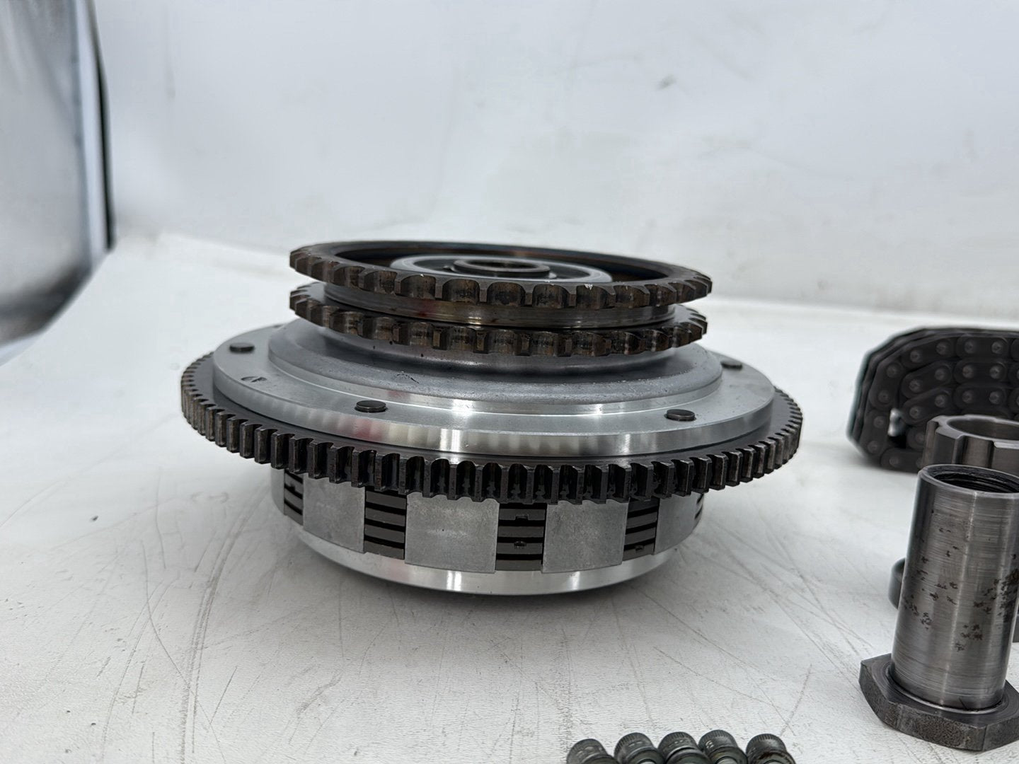 05 Harley Heritage Softail Classic FLSTCI OEM Clutch Basket Chain Tensioner Kit