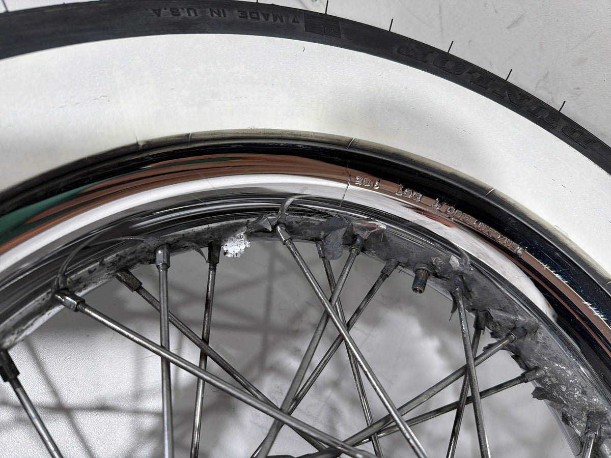 2004 Harley Electra Glide CVO Screamin OEM Front Rear Wheel Rim Tire Spoked 16"