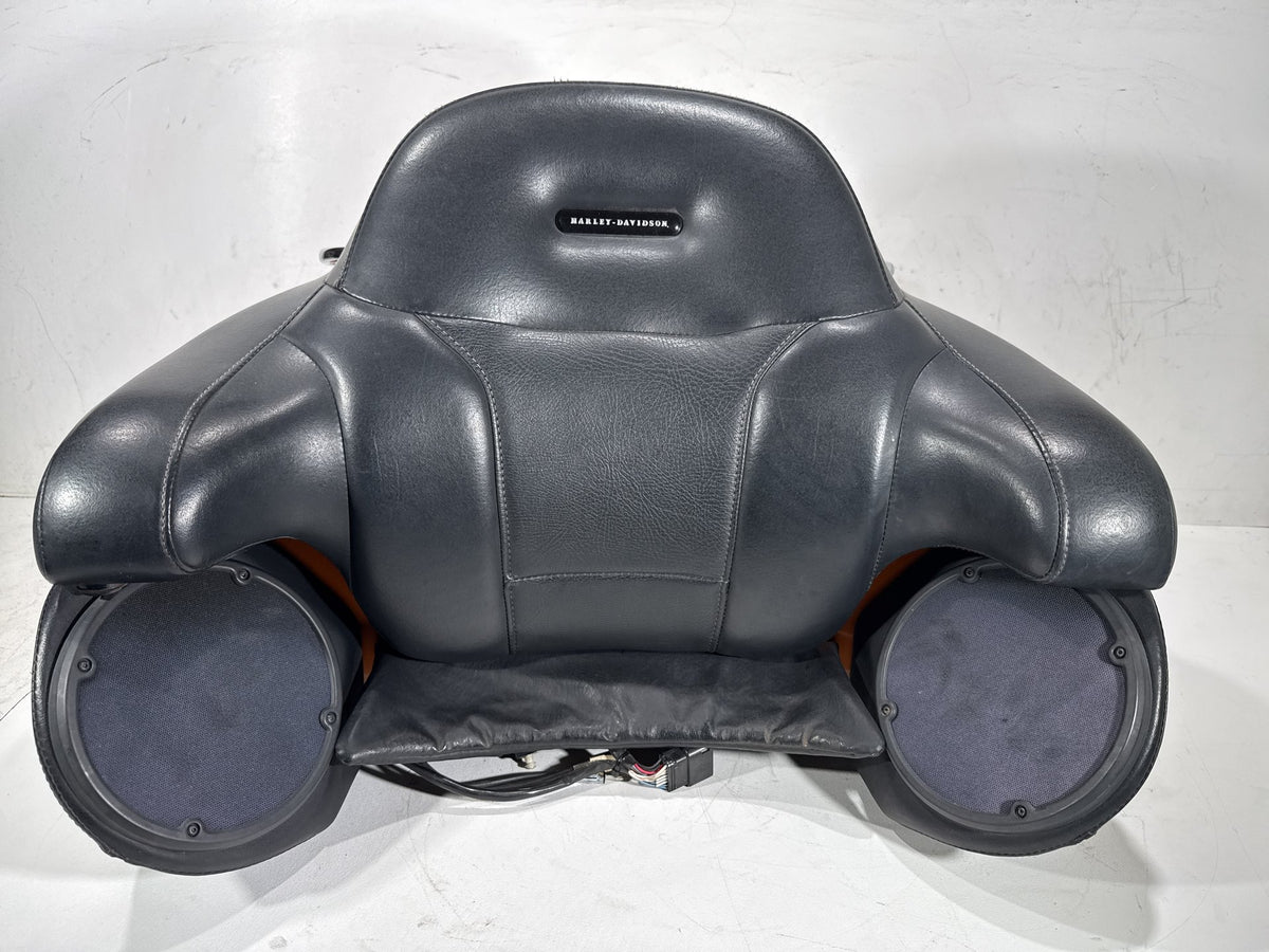 2014 Harley Electra Glide Touring Ultra OEM Pass Backrest Tour Pak Luggage NOKey