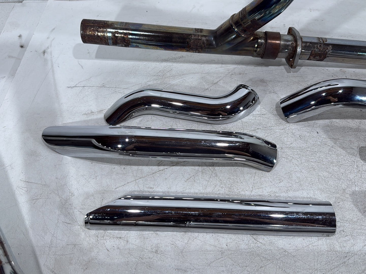 03 Harley Electra Glide Touring FLHTI OEM Exhaust Header Pipes Muffler SCRATCHED