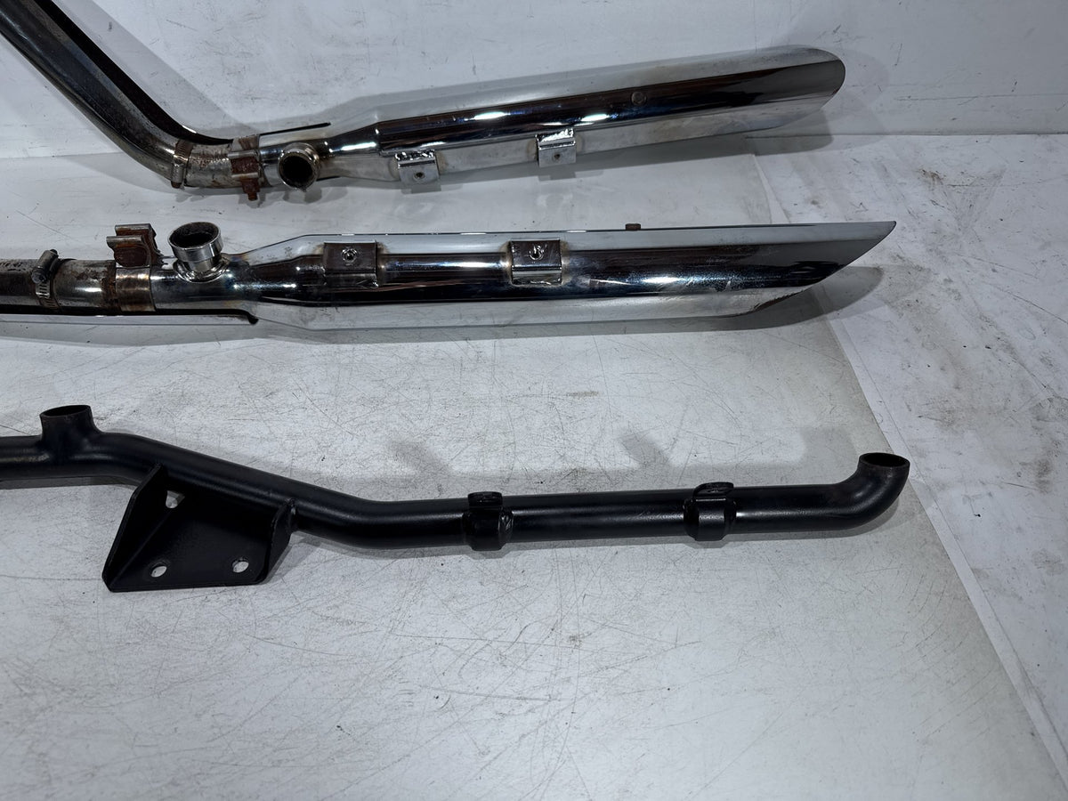 04 Harley Heritage Softail Classic FLSTCI Exhaust Header Pipes Muffler S & S