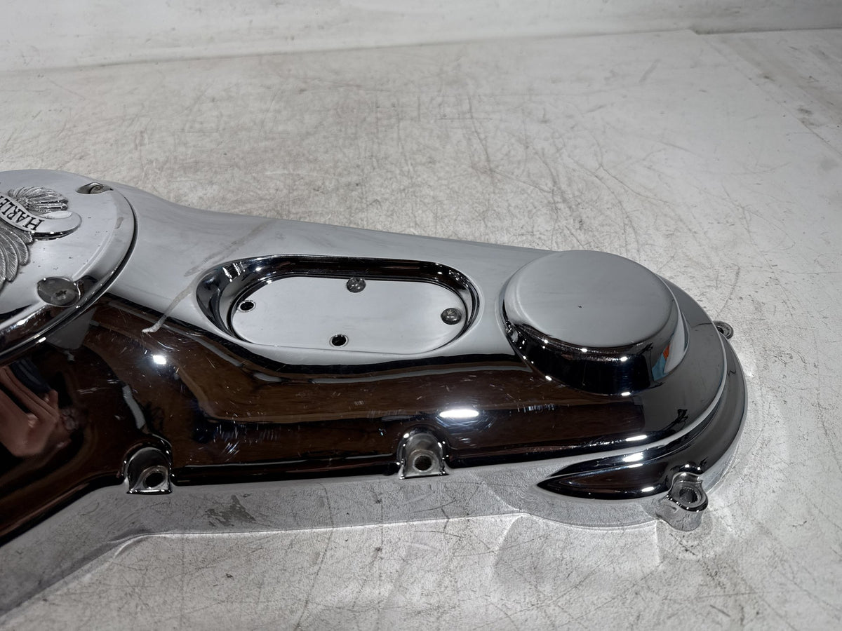 2001 Harley Fat Boy Softail FLSTF OEM Outer Primary Clutch Cover Scratched