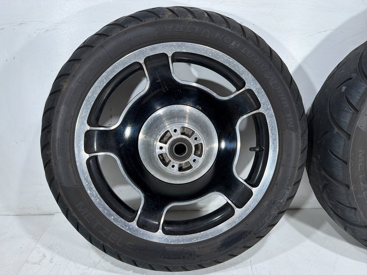 2009 Harley Street Glide Touring FLHX OEM Front & Rear Wheel Rim Tire 17" 16"