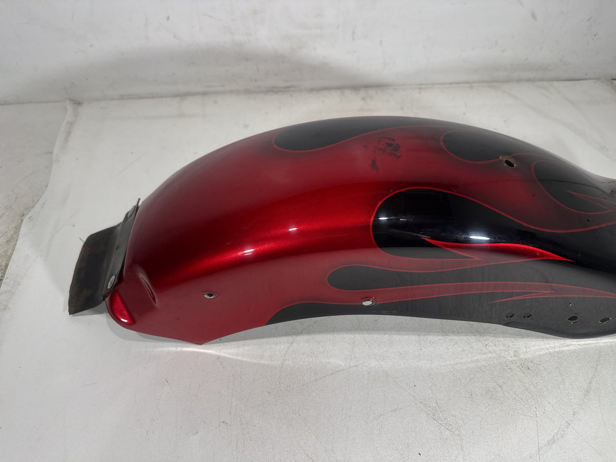 1994 Harley Softail Custom FXSTC OEM Rear Wheel Fender Panel Flames 59914-86A