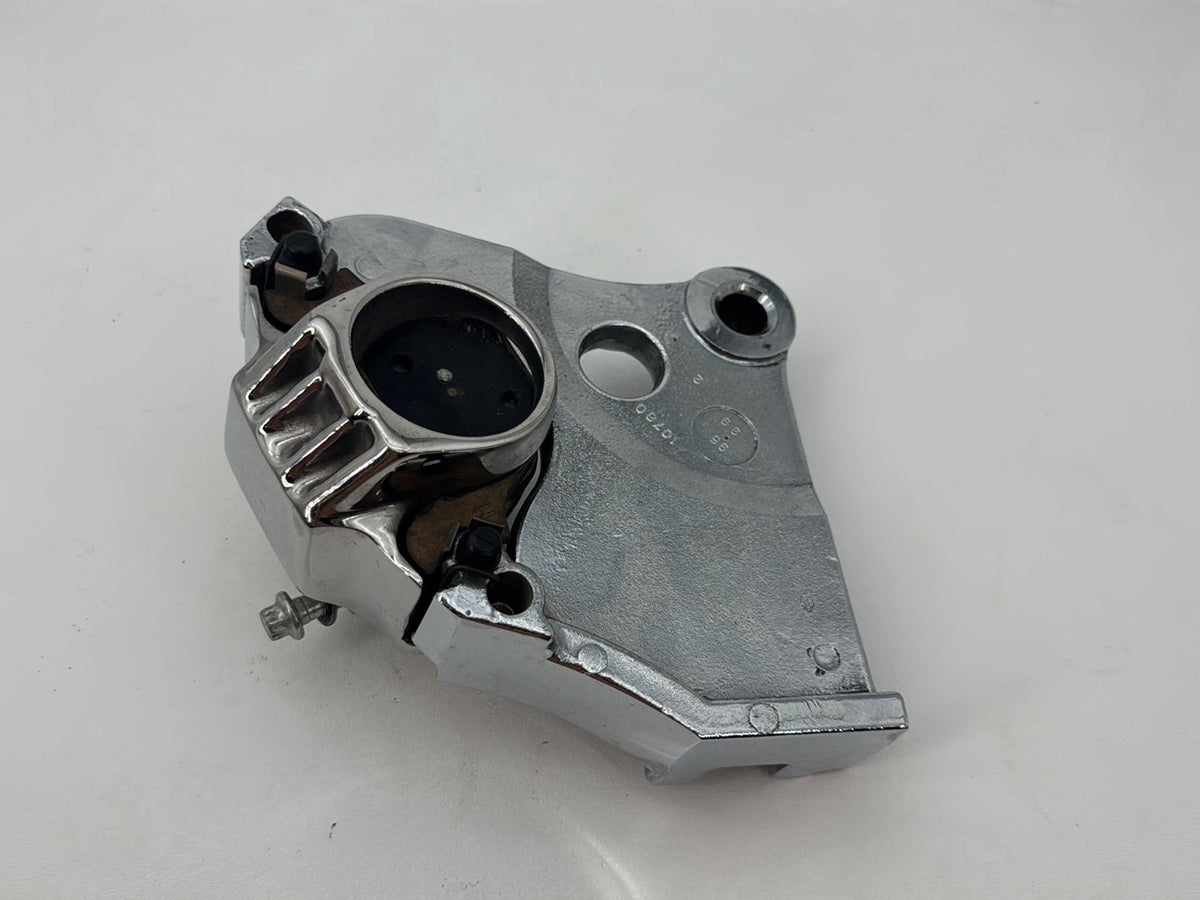 1999 Harley Dyna FXDWG Wide Glide OEM Rear Back Brake Caliper w/ Bracket CHROME