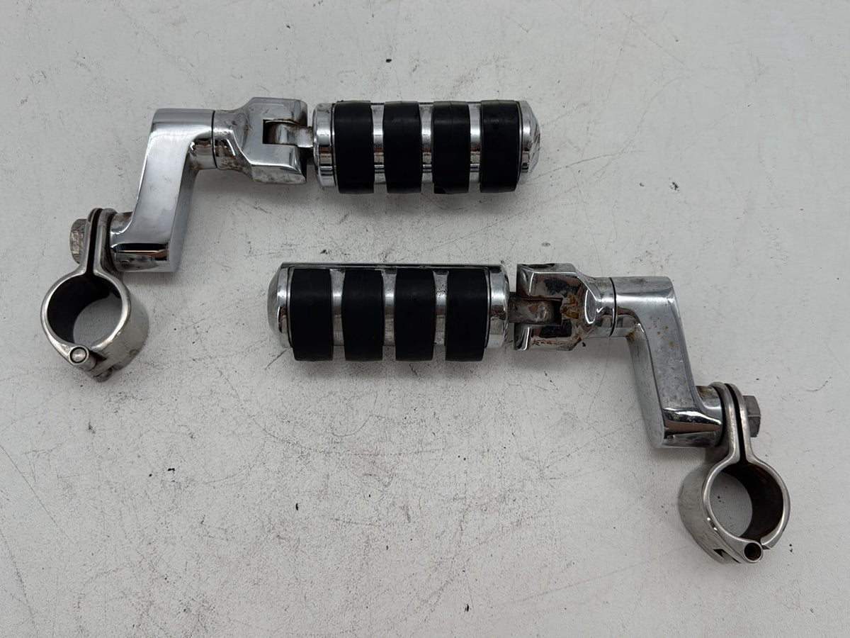 96 Harley Road King Touring Police Front Right Left Highway Foot Pegs Kuryakyn