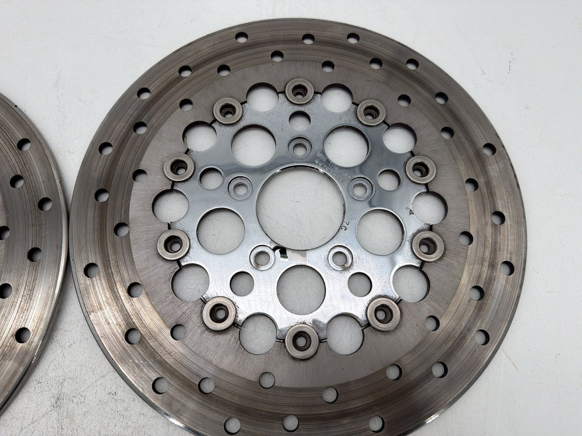 2007 Harley Electra Glide Touring CVO Eagle OEM Front Brake Rotors Disc Pair