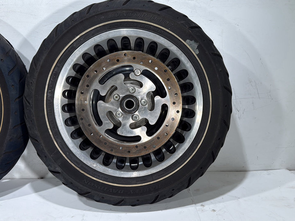 2010 Harley Electra Glide Touring Ultra FLHTCU OEM Front & Rear Wheel Rim Tire16" 17"