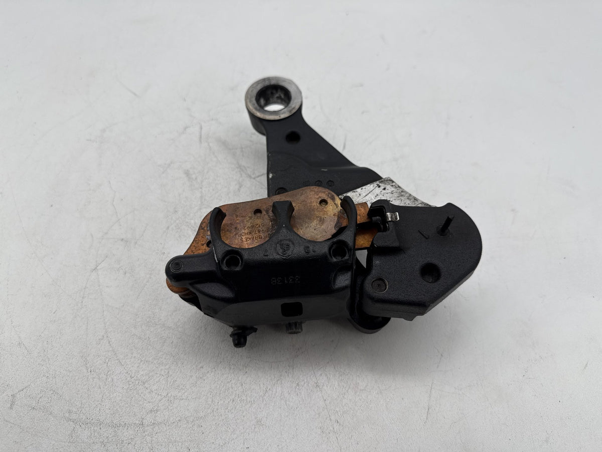 2008 Harley Softail Custom FXSTC OEM Rear Back Brake Caliper w/ Bracket