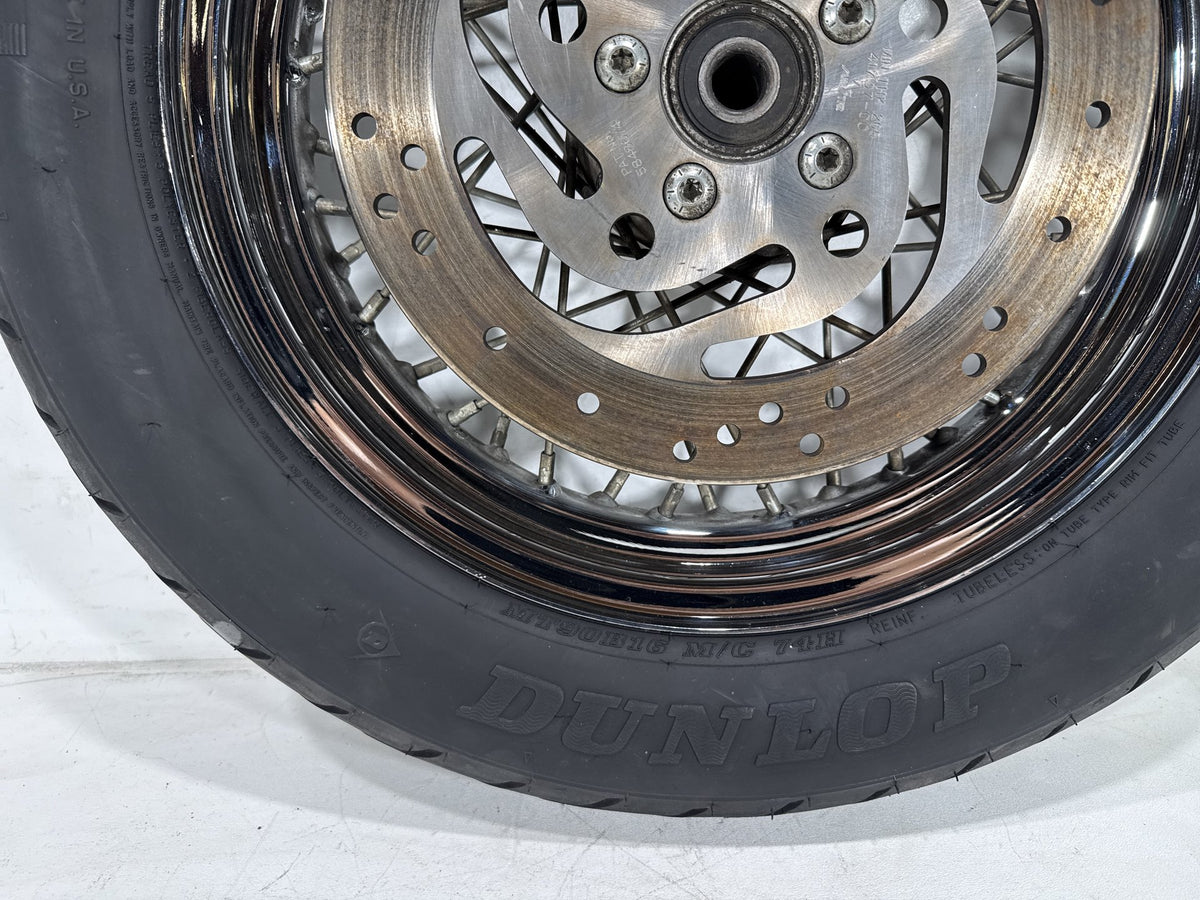 2001 Harley Heritage Softail Classic OEM Rear Wheel Rim Tire Spoked MT90B16 16"