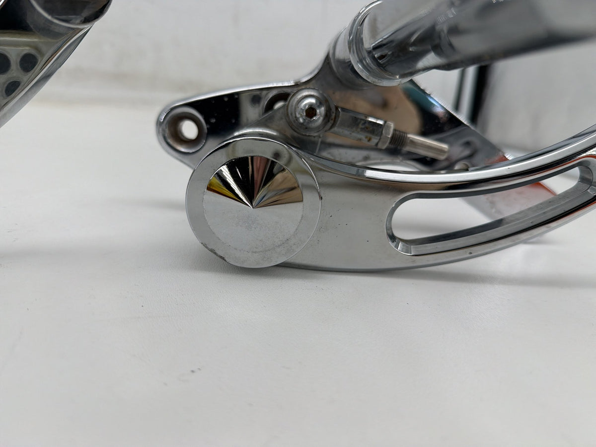 1994 Harley Softail Custom Left Right Foot Brake Control Pegs Kuryakyn Slotted