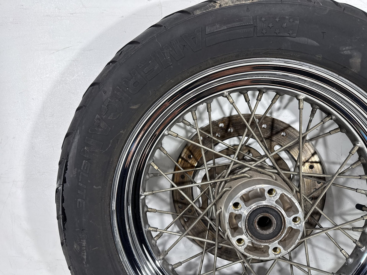 2001 Harley Heritage Softail Classic OEM Rear Wheel Rim Tire Spoked MT90B16 16"