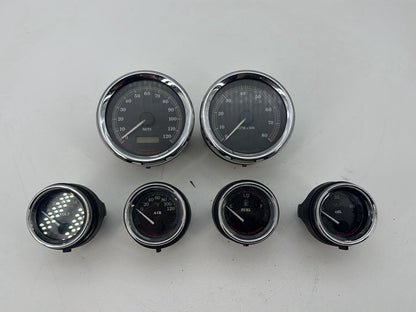 1999 - 2006 Harley-Davidson Touring Electra Glide Classic Air Oil Volt Fuel Tacho Speedo Gauges  	67349-00