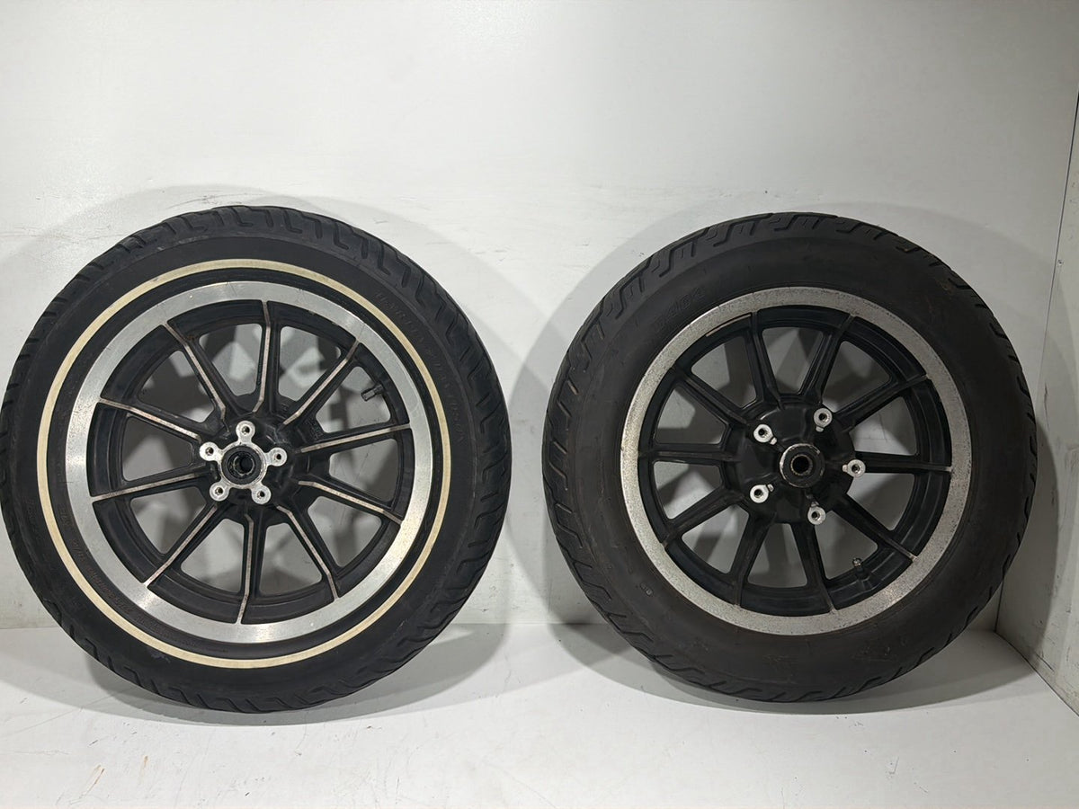 1997 Harley Road King Touring Front & Rear Wheel Rim Tire 130/90-16 MT90B16 16"