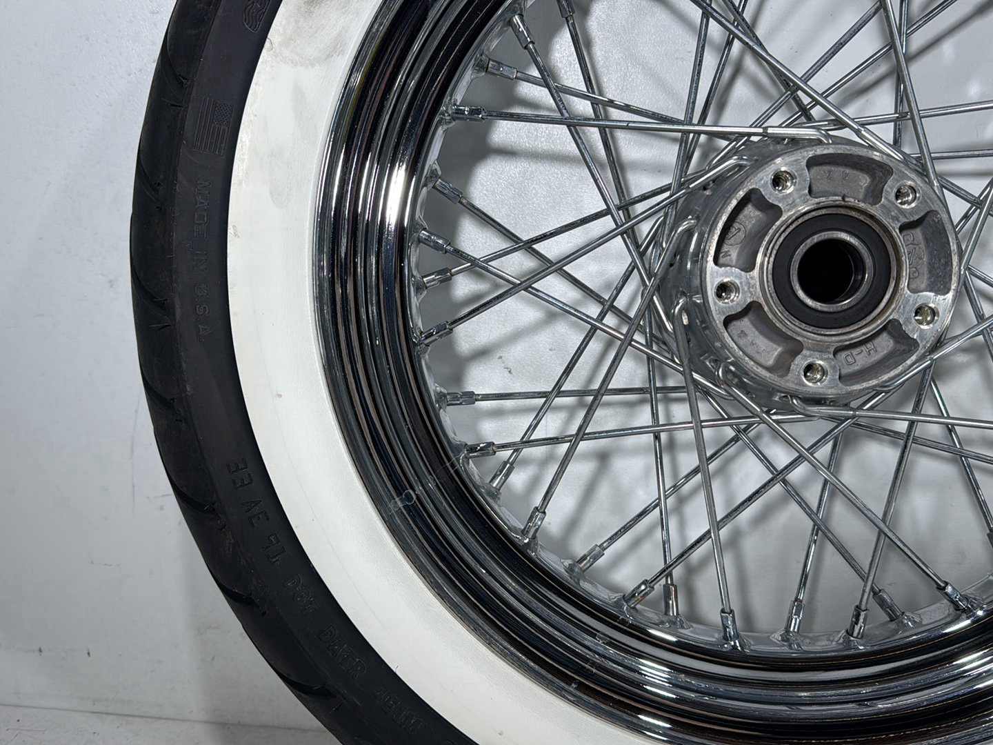 2008 Harley Softail Deluxe FLSTN OEM Front Rear Wheel Rim Tire Spoked