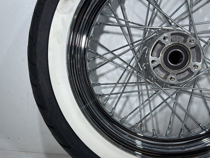 2008 Harley Softail Deluxe FLSTN OEM Front Rear Wheel Rim Tire Spoked