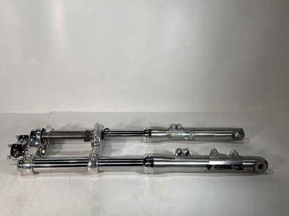 2007 - 2017 Harley-Davidson Dyna Super Glide Custom Front Triple Tree Set & LH RH Fork Legs Sliders 45538-06A