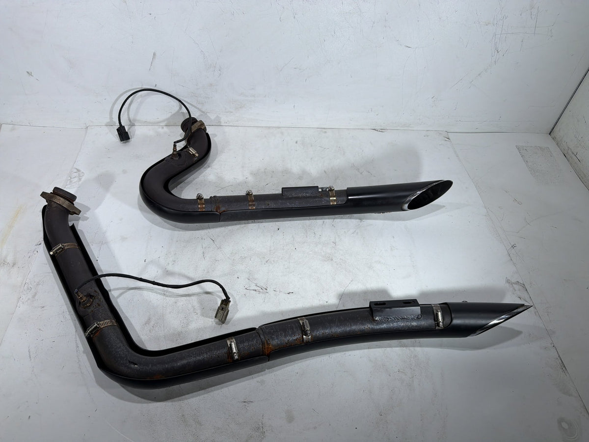 2012 Harley Dyna Fat Bob FXDF 103 OEM Exhaust Header Pipes Vance & Hines