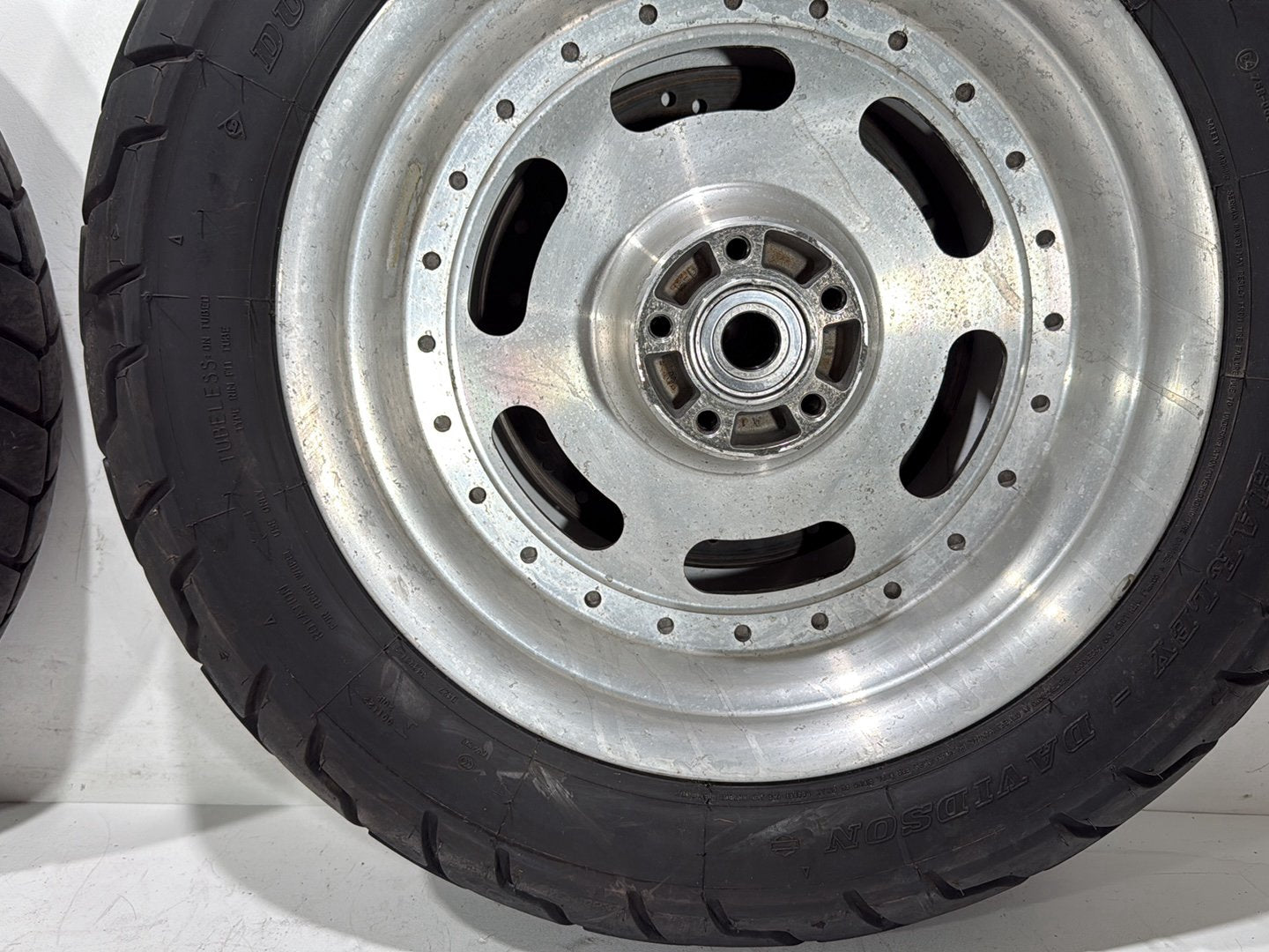 08 Harley Dyna Fat Bob OEM Front Rear Wheel Rim Tire 130/90B16 180/70B17 16" 17"
