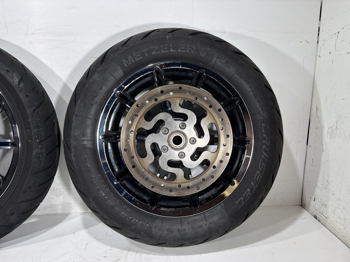 2014 Harley Electra Glide Touring OEM Front & Rear Wheel Rim Tire ABS 16" 17"