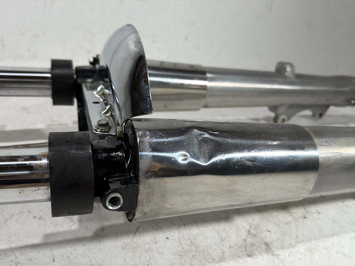 94 Harley Electra Glide Touring Front Triple Tree Set & LH RH Fork Legs Sliders