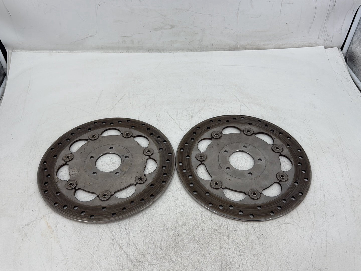 2010 Harley Dyna Fat Bob FXDF OEM Front Brake Rotors Disc Pair