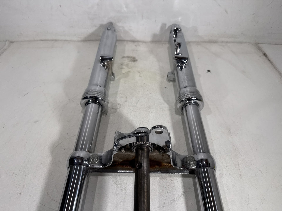 1994 Harley Softail Custom OEM Front Triple Tree Set & LH RH Fork Legs Sliders