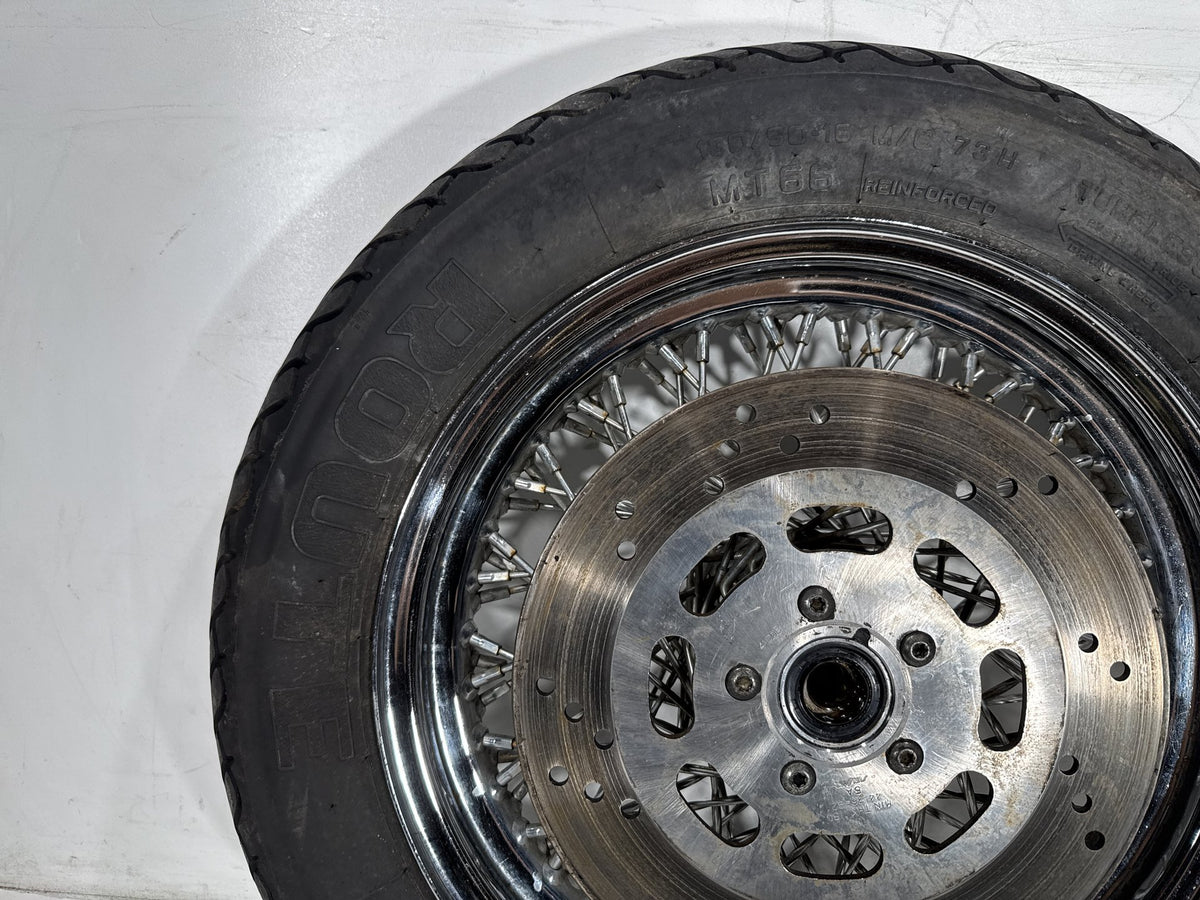 1995 Harley Heritage Softail Classic OEM Front Wheel Rim Tire Spoked MT90B16 16"