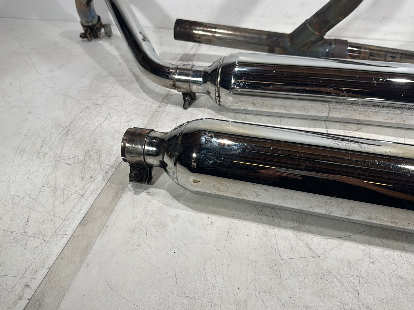 1998 Harley Touring FLHTCUI Electra Glide Ultra OEM Exhaust Header Pipes Muffler