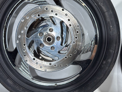 1999 - 2006 Harley-Davidson Dyna Low Rider Front & Rear Wheel Rim Tire MT90B16, 90/90H19 52H, 16" 19"
