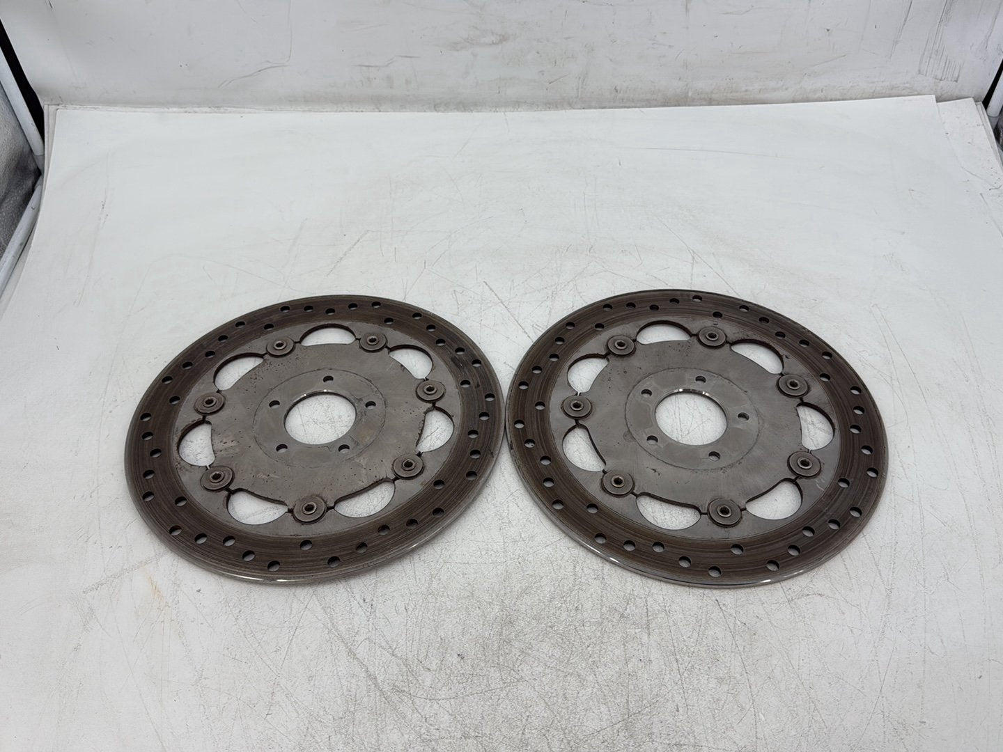 2010 Harley Dyna Fat Bob FXDF OEM Front Brake Rotors Disc Pair