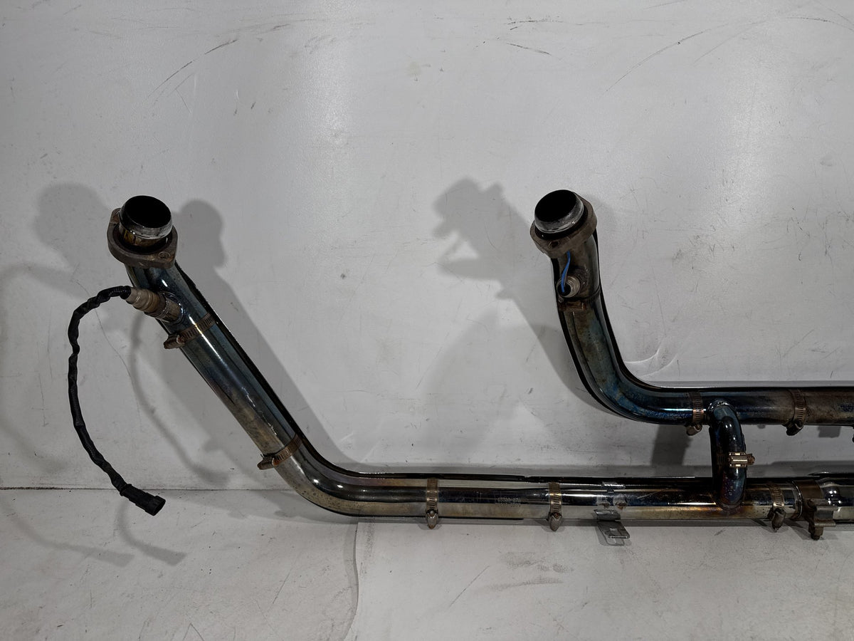 2011 Harley Softail Deluxe FLSTN OEM Exhaust Header Pipes Muffler Vance & Hines
