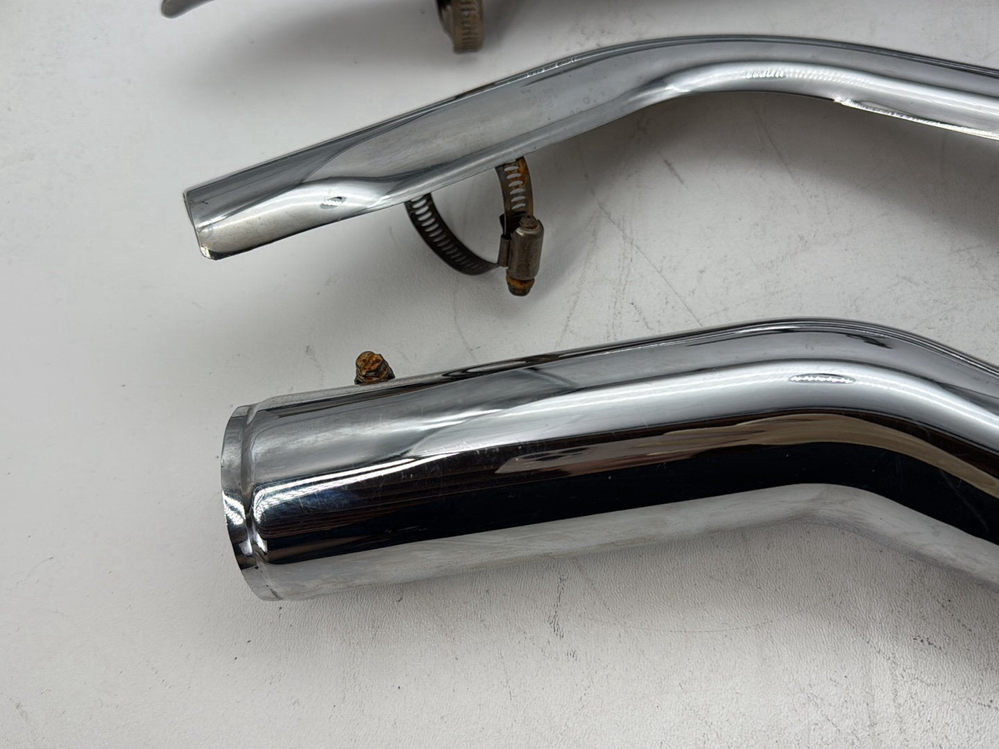 2008 Harley Softail Deluxe FLSTN OEM Exhaust Header Pipes Muffler