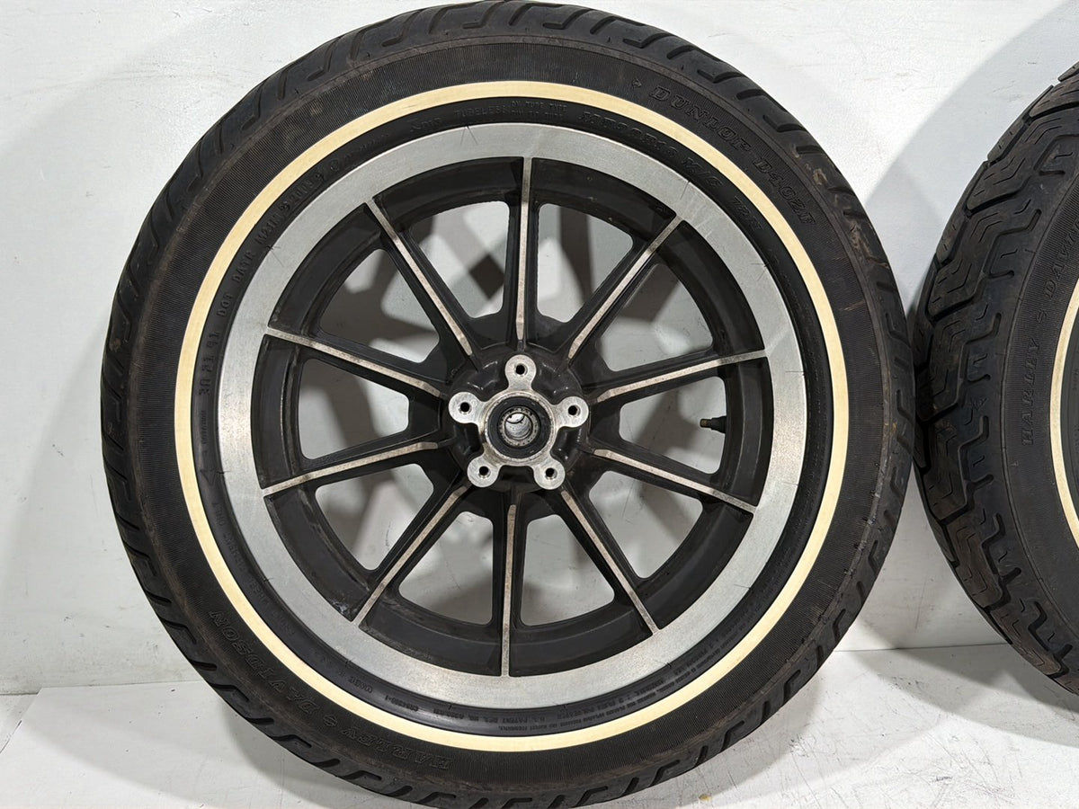 1993 Harley Electra Glide Touring FLHT Front & Rear Wheel Rim Tire MT90B16 16"