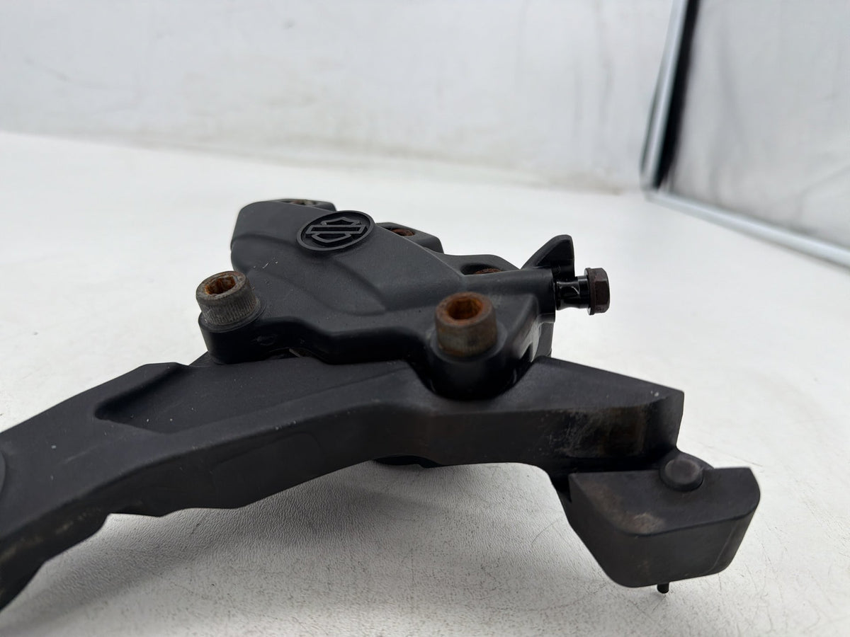 2011 Harley Road King Touring FLHR OEM Rear Back Brake Caliper w/ Bracket