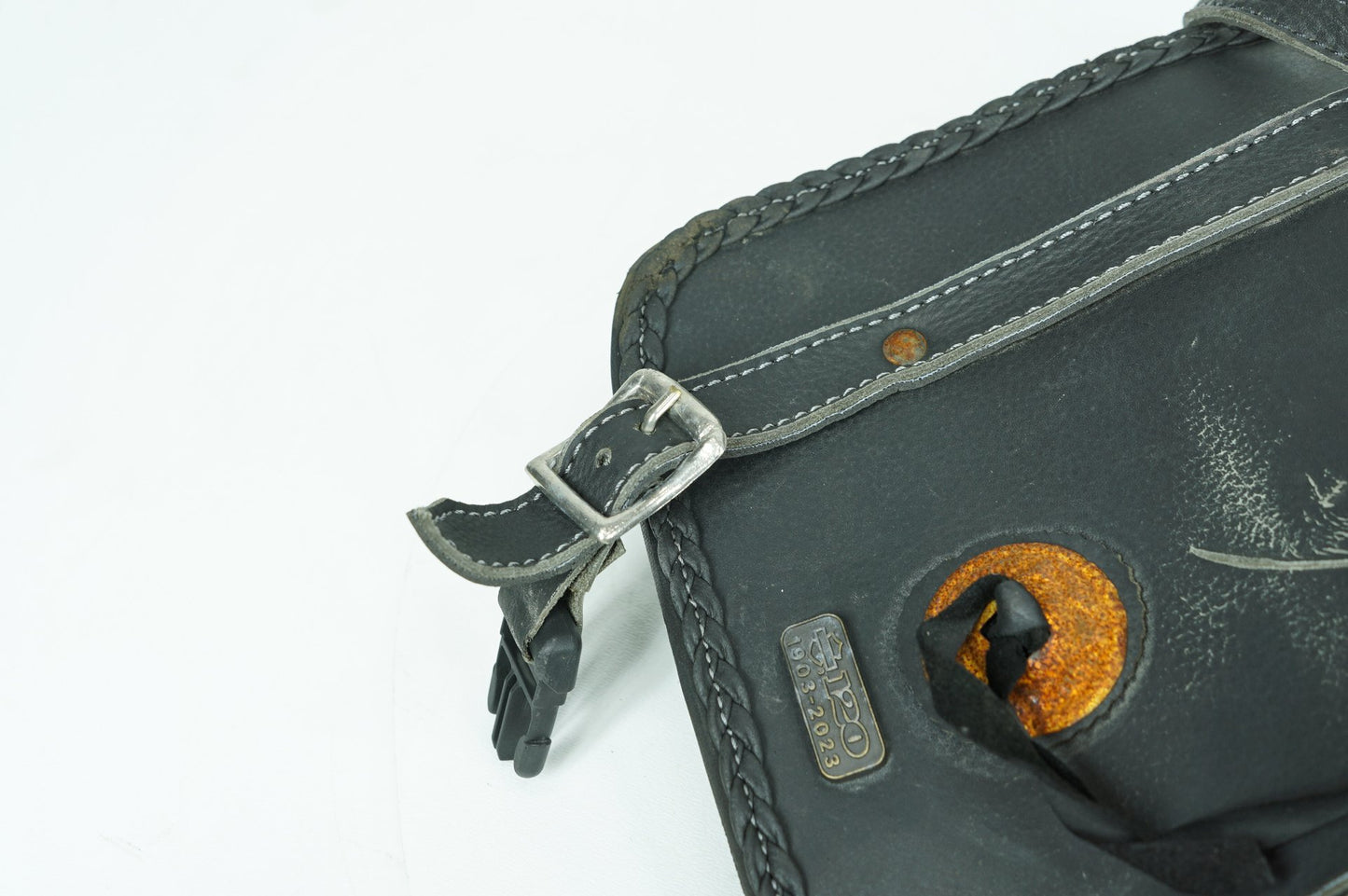 2013 - 2022 Harley-Davidson Sportster Custom Front Onboard Tool Bag Leather Storage Custom
