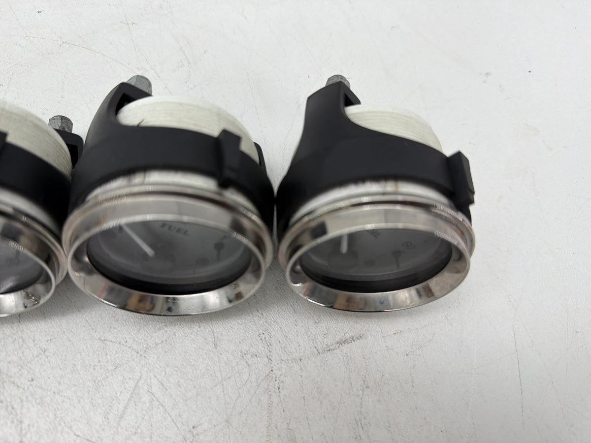 13 Harley Street Glide Touring Air Oil Volt Fuel Tacho Speedo Gauges Silver 67K
