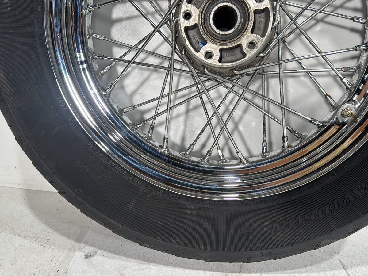 2013 Harley Heritage Softail Classic OEM Front Rear Wheel Rim Tire Spoked 16"