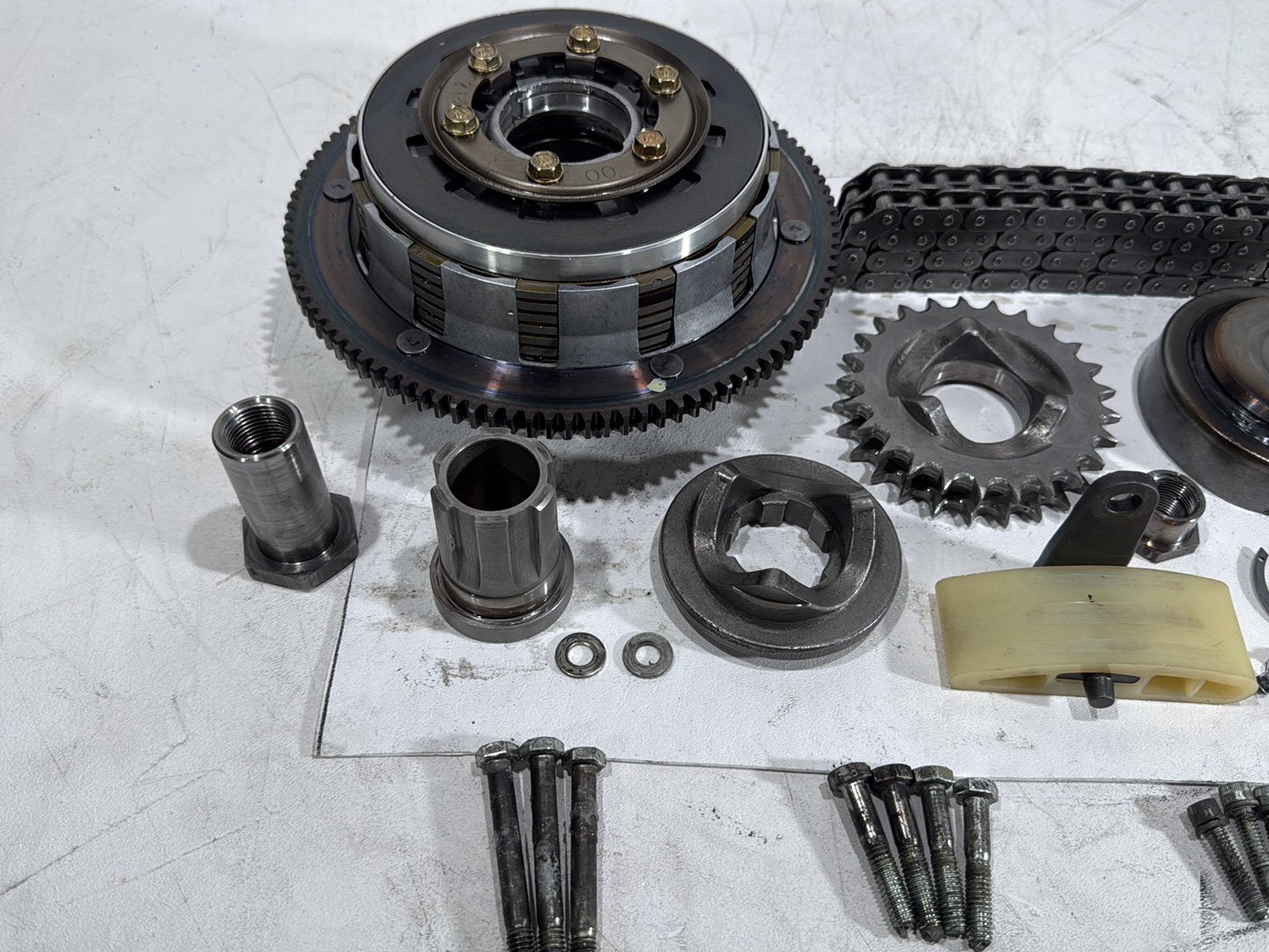 2003 Harley Road King Touring FLHRCI Classic OEM Clutch Basket Chain Tensioner Kit