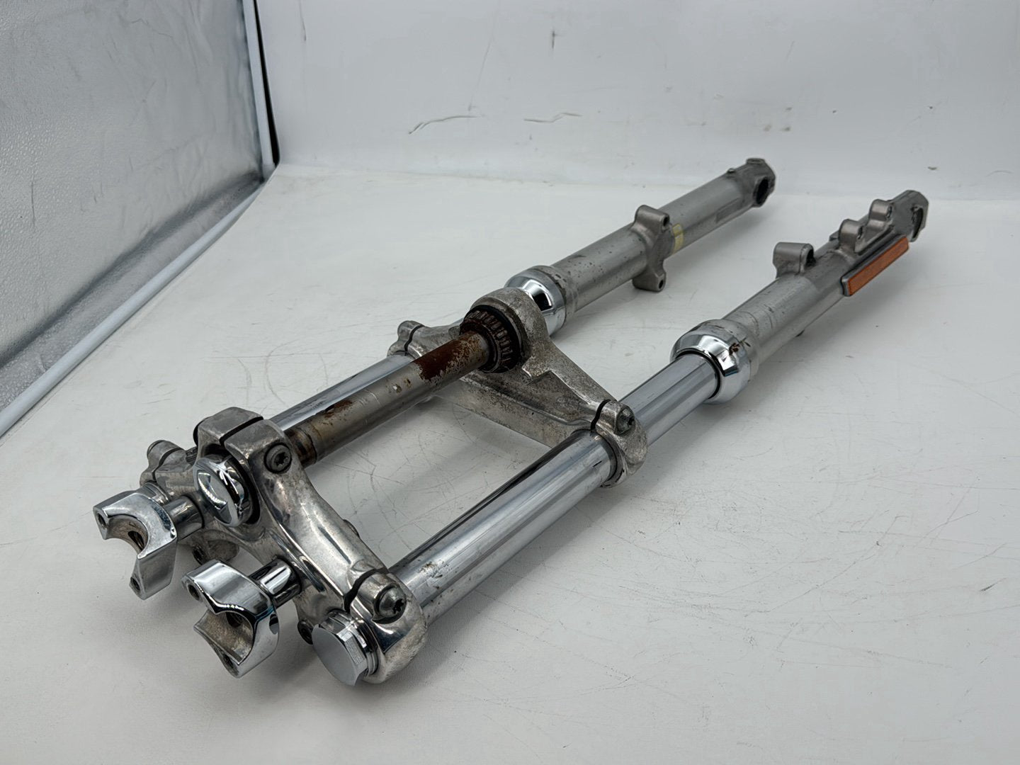 2009 Harley Sportster 1200 Low OEM Front Triple Tree Set LH RH Fork Legs Sliders