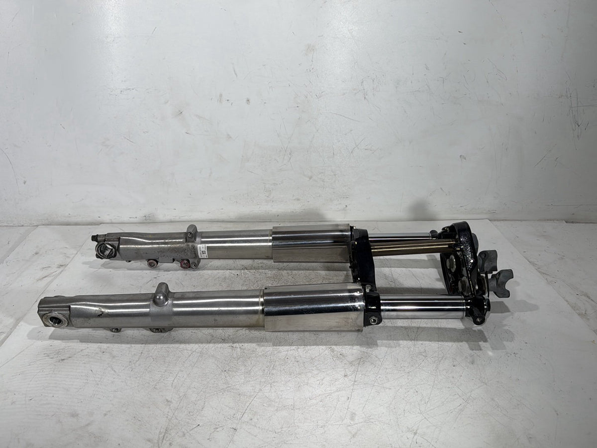 2011 Harley Street Glide Touring FLHX OEM Front Triple Tree Set & LH RH Fork Legs Sliders
