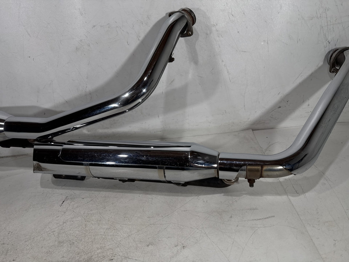 2001 Harley Heritage Softail Classic FLSTC OEM Exhaust Header Pipes Muffler