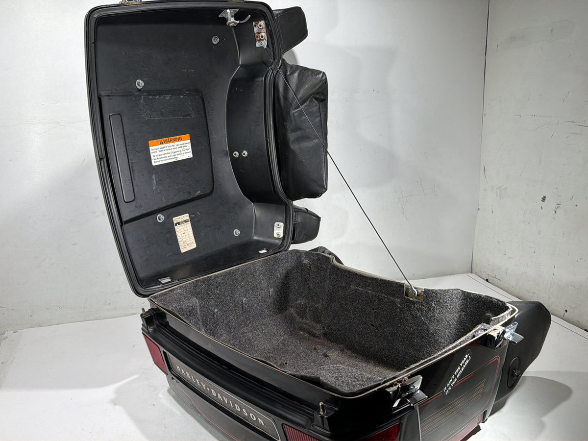 2000 Harley Electra Glide Touring Ultra OEM Pass Backrest Tour Pak Luggage NOKey