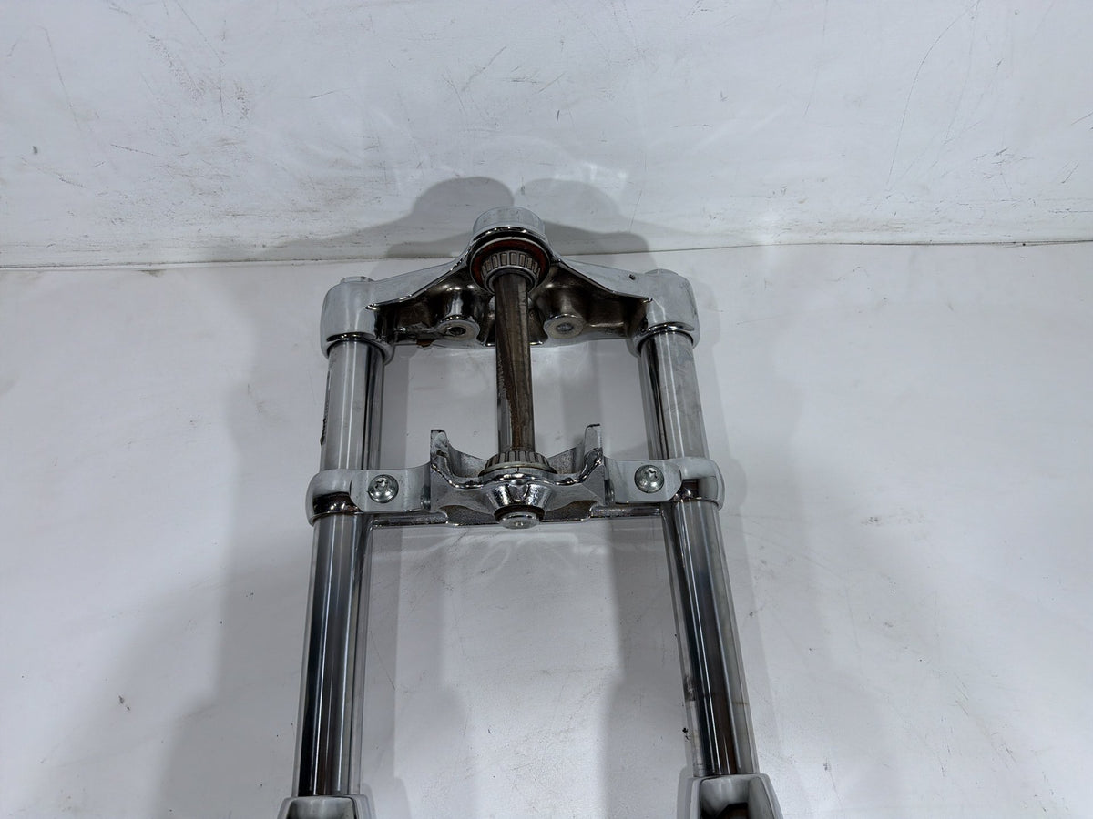 2001 Harley Softail Deuce FXSTD Front Triple Tree Set & LH RH Fork Legs Sliders
