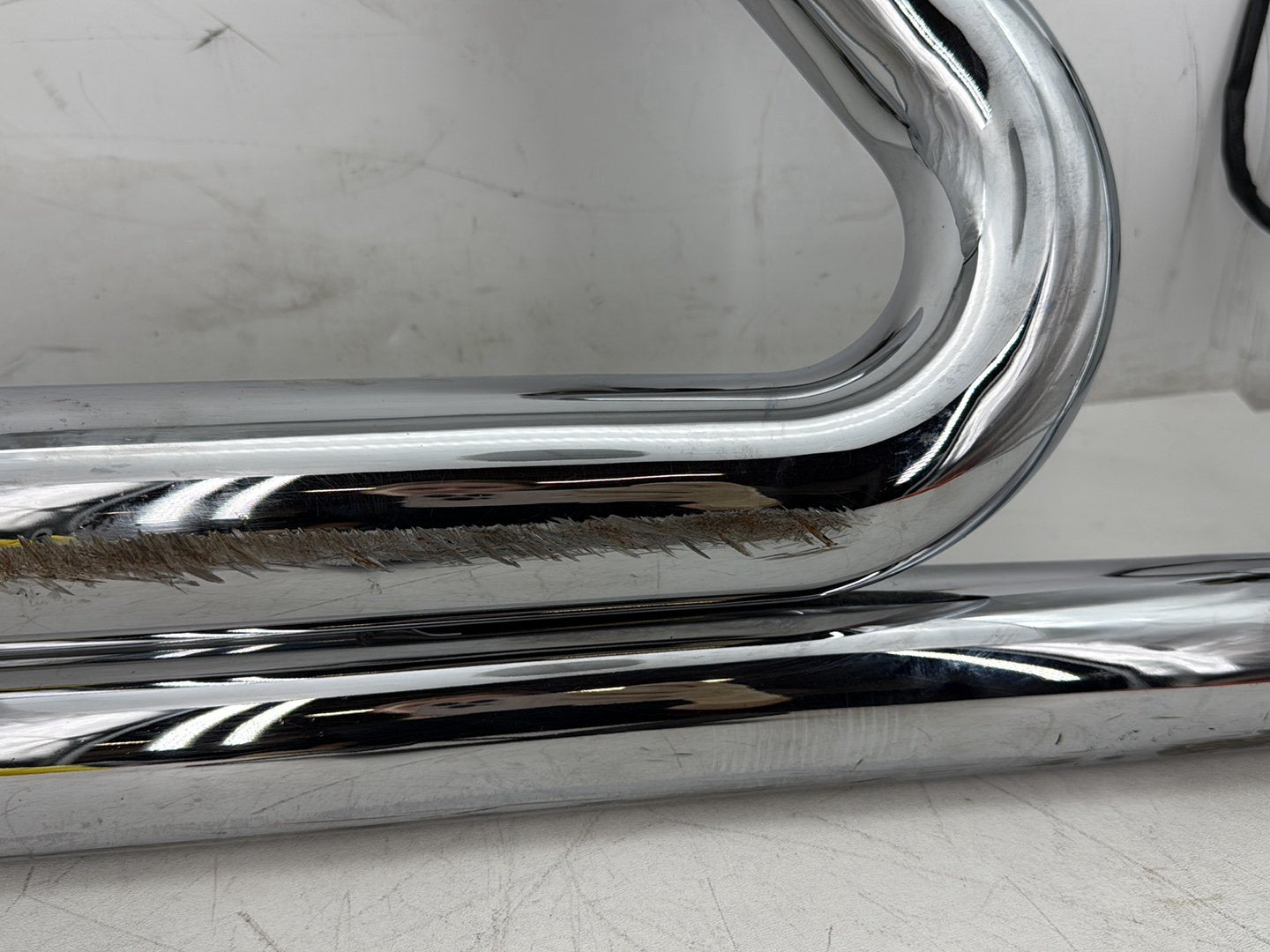 2010 Harley Dyna Fat Bob FXDF Exhaust Header Pipes Vance & Hines SCRATCHED