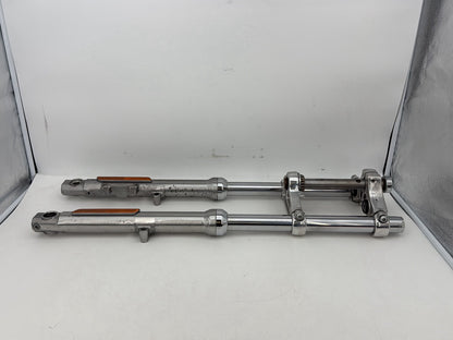 1999 - 2006 Harley-Davidson Dyna Low Rider Front Triple Tree Set & LH RH Fork Legs Sliders 45739-87