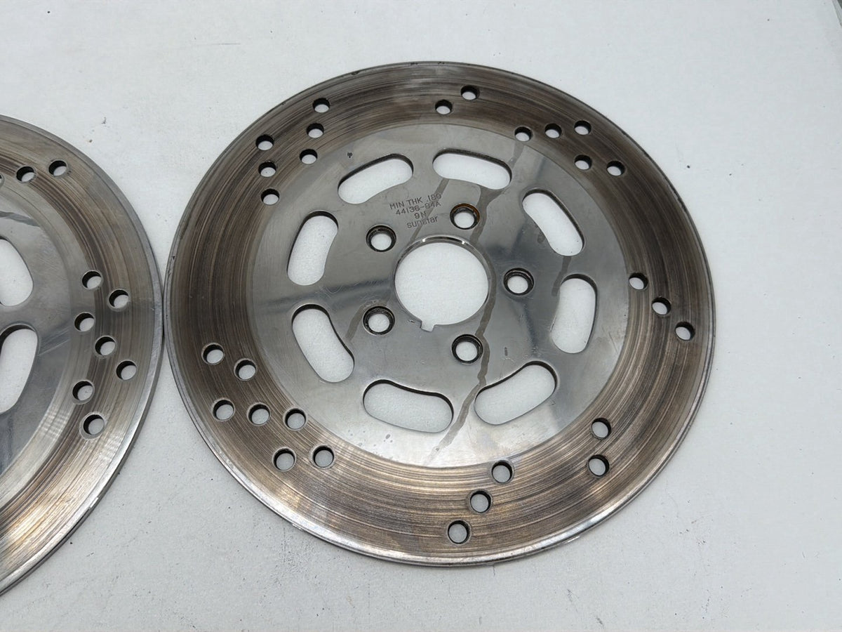 1990 Harley Electra Glide Touring Sport OEM Front Brake Rotors Disc Pair