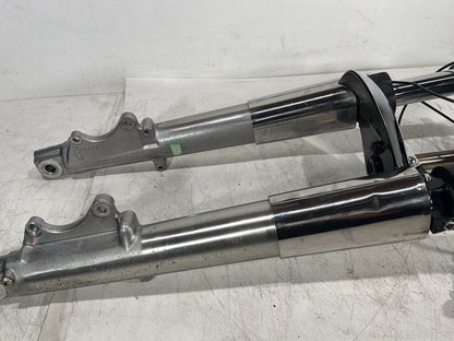 1998 Harley Touring FLHTCUI Electra Glide Ultra OEM Front Triple Tree Set & LH RH Fork Legs Sliders