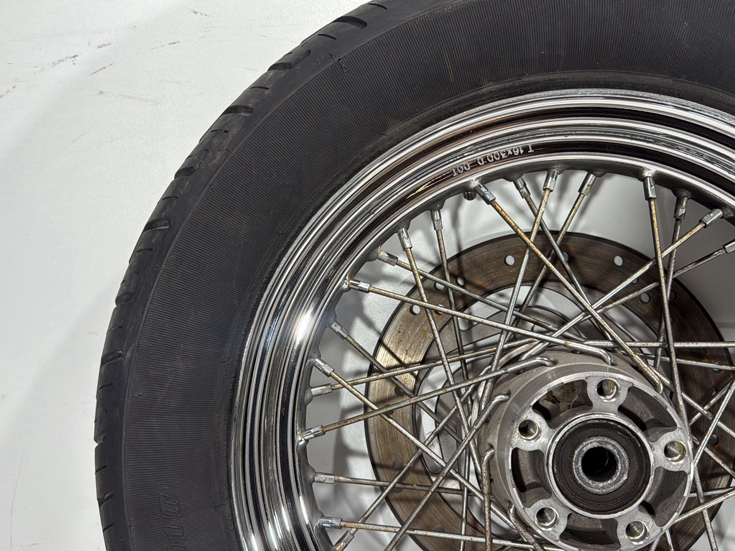 2006 Harley Softail FLSTCI Heritage Classic OEM Front Rear Wheel Rim Tire Spoked